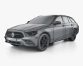 Mercedes-Benz E-Клас estate de AMG Line 2023 3D модель wire render