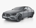 Mercedes-Benz E-Клас Седан e AMG Line 2023 3D модель wire render