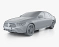 Mercedes-Benz E-class sedan L AMG Line 2023 3d model clay render