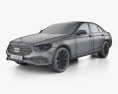 Mercedes-Benz E 클래스 세단 L Exclusive Line 2023 3D 모델  wire render