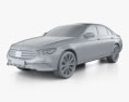 Mercedes-Benz E-Klasse sedan L Exclusive Line 2023 3D-Modell clay render