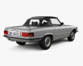 Mercedes-Benz SL-class convertible with HQ interior 1977 3d model back view