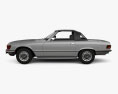 Mercedes-Benz SL级 敞篷车 带内饰 1977 3D模型 侧视图