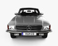 Mercedes-Benz SL级 敞篷车 带内饰 1977 3D模型 正面图