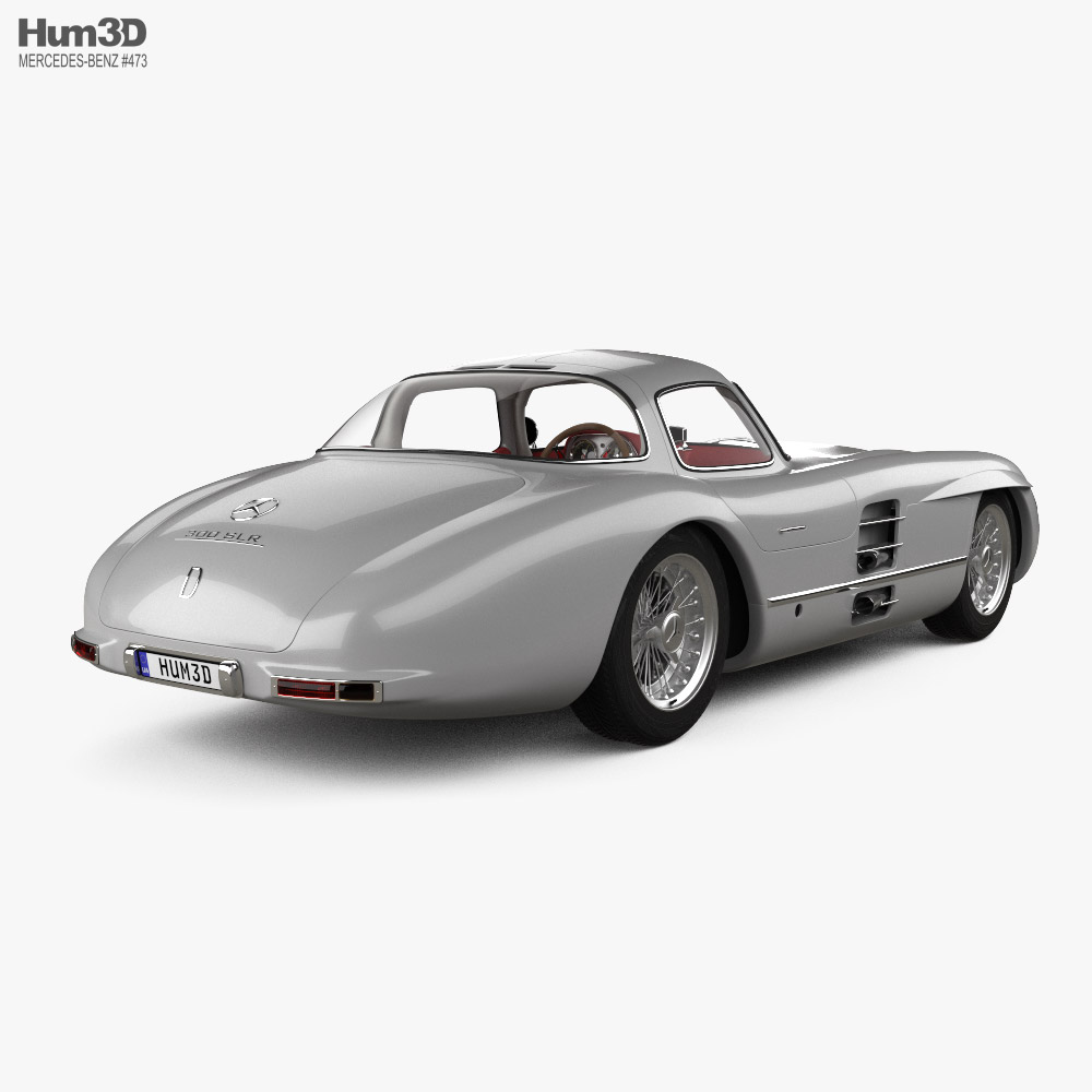 Mercedes-Benz SLR 300 Uhlenhaut Coupe 带内饰1955 3D模型- 下载车辆