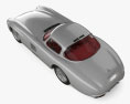 Mercedes-Benz SLR 300 Uhlenhaut Coupe 인테리어 가 있는 1958 3D 모델  top view