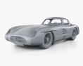 Mercedes-Benz SLR 300 Uhlenhaut Coupe with HQ interior 1958 3d model clay render