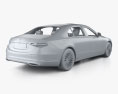 Mercedes-Benz Sクラス LWB インテリアと 2024 3Dモデル