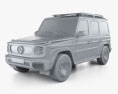 Mercedes-Benz EQG 2024 3d model clay render