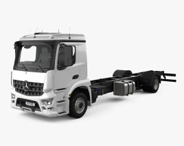 Mercedes-Benz Actros Classic Space M-cab 섀시 트럭 2축 2022 3D 모델 