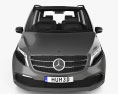 Mercedes-Benz V级 Exclusive Line 2022 3D模型 正面图