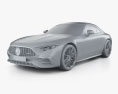 Mercedes-Benz SL级 AMG 43 2024 3D模型 clay render