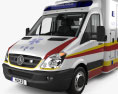Mercedes-Benz Sprinter Ambulance avec Intérieur 2014 Modèle 3d