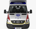 Mercedes-Benz Sprinter Ambulancia con interior 2014 Modelo 3D vista frontal