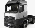 Mercedes-Benz Arocs Tractor Truck 3-axle with HQ interior 2013 3d model