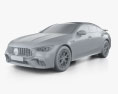 Mercedes-Benz AMG GT 63 S E Performance edition 4-door coupe 2019 3d model clay render