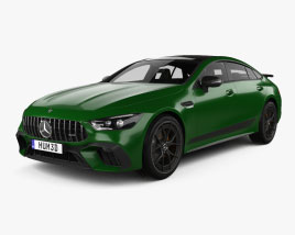 Mercedes-Benz AMG GT 63 S E Performance edition 4-door coupe with HQ interior 2022 3D model