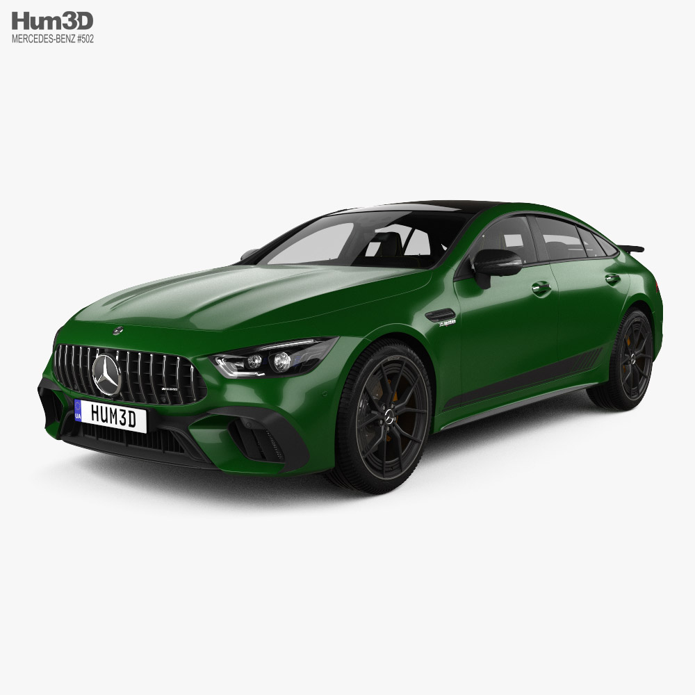 Mercedes-Benz AMG GT 63 S E Performance edition 4-door coupe with HQ interior 2019 3D model