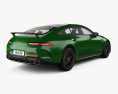Mercedes-Benz AMG GT 63 S E Performance edition 4-door coupe with HQ interior 2019 3d model back view
