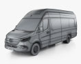 Mercedes-Benz Sprinter Пасажирський фургон L4H3 2022 3D модель wire render