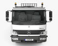 Mercedes-Benz Atego Cabina Singola Flatbed Truck 2007 Modello 3D vista frontale