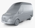 Mercedes-Benz Sprinter 厢式货车 L2H3 2022 3D模型 clay render