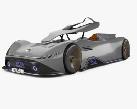Mercedes-Benz Vision EQ Silver Arrow avec Intérieur 2021 Modèle 3D