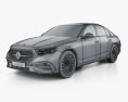 Mercedes-Benz Classe E sedan AMG Line 2024 Modèle 3d wire render