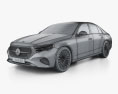 Mercedes-Benz E-class sedan e Avantgarde Line 2024 3d model wire render