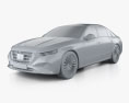 Mercedes-Benz E-class sedan e Exclusive Line 2024 3d model clay render
