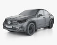 Mercedes-Benz Clase GLC cupé AMG Line 2024 Modelo 3D wire render