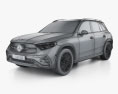 Mercedes-Benz GLC级 L AMG Line 2024 3D模型 wire render