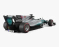Mercedes-Benz AMG W08 EQ Power F1 2020 3D模型 后视图