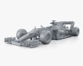 Mercedes-Benz AMG W08 EQ Power F1 2020 3Dモデル clay render