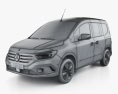Mercedes-Benz EQT 2024 3D模型 wire render