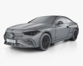Mercedes-Benz CLE-class coupe AMG Line 2024 Modèle 3d wire render