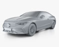Mercedes-Benz CLE-class coupe AMG Line 2024 3D модель clay render