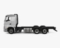 Mercedes-Benz Actros L-Cab Classic Space 2.30m Camião Chassis 2024 Modelo 3d vista lateral