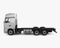 Mercedes-Benz Actros L-Cab Stream Space 2.50m 섀시 트럭 2024 3D 모델  side view