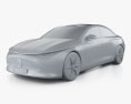 Mercedes-Benz CLA-class 2024 3D модель clay render