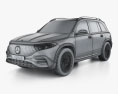 Mercedes-Benz EQB AMG Line 2024 3D模型 wire render