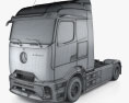 Mercedes-Benz Actros e 600 トラクター・トラック 2アクスル 2024 3Dモデル wire render