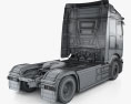 Mercedes-Benz Actros e 600 트랙터 트럭 2축 2024 3D 모델 