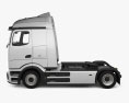 Mercedes-Benz Actros e 600 트랙터 트럭 2축 2024 3D 모델  side view