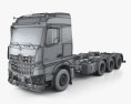 Mercedes-Benz Arocs L-CabClassicSpace 230w Fahrgestell LKW 2023 3D-Modell wire render
