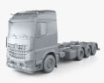 Mercedes-Benz Arocs L-CabClassicSpace 230w 底盘驾驶室卡车 2023 3D模型 clay render