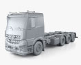 Mercedes-Benz Arocs L-CabStreamSpace 250w Fahrgestell LKW 2023 3D-Modell clay render