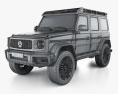 Mercedes-Benz G-class AMG 4×4² 2022 3Dモデル wire render