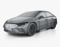 Mercedes-Benz EQS AMG Line Manufaktur 2024 3d model wire render