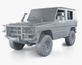 Mercedes-Benz G级 敞篷车 Wolf 1993 3D模型 clay render
